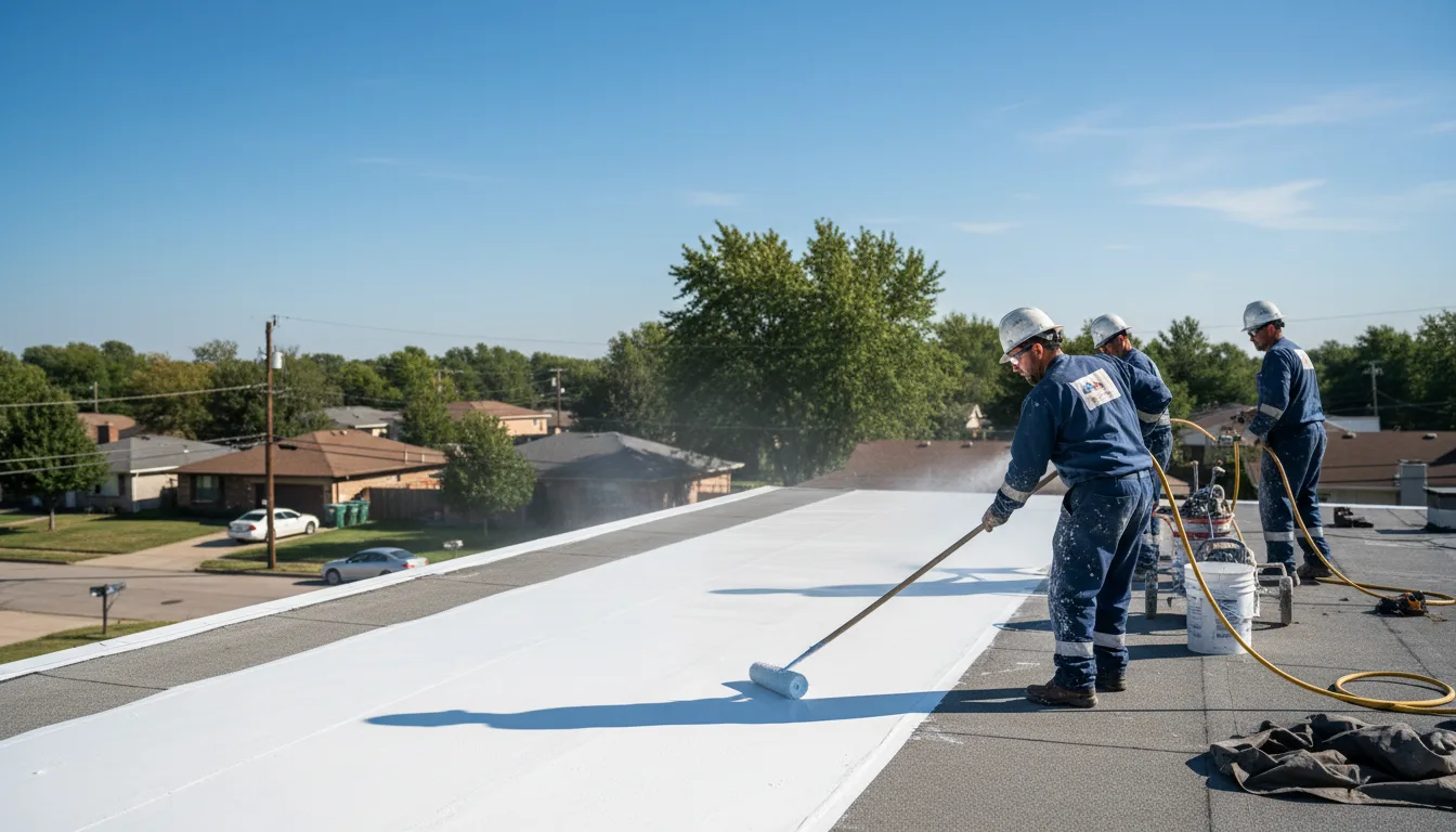 Commercial roof coating in Columbus, OH near me